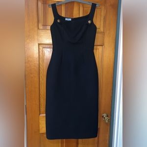 Black mid length prada dress